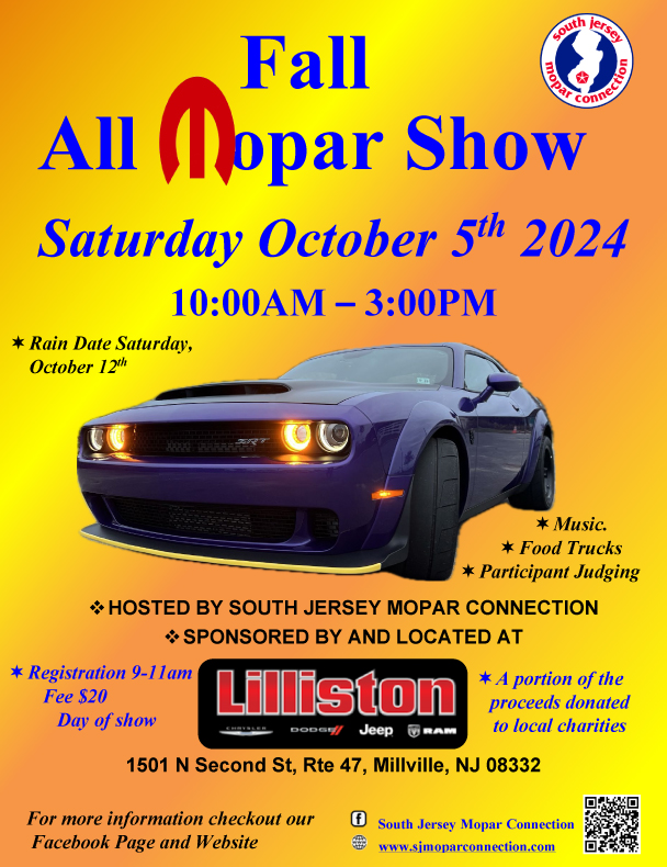 south jersey mopar connection fall all mopar flyer