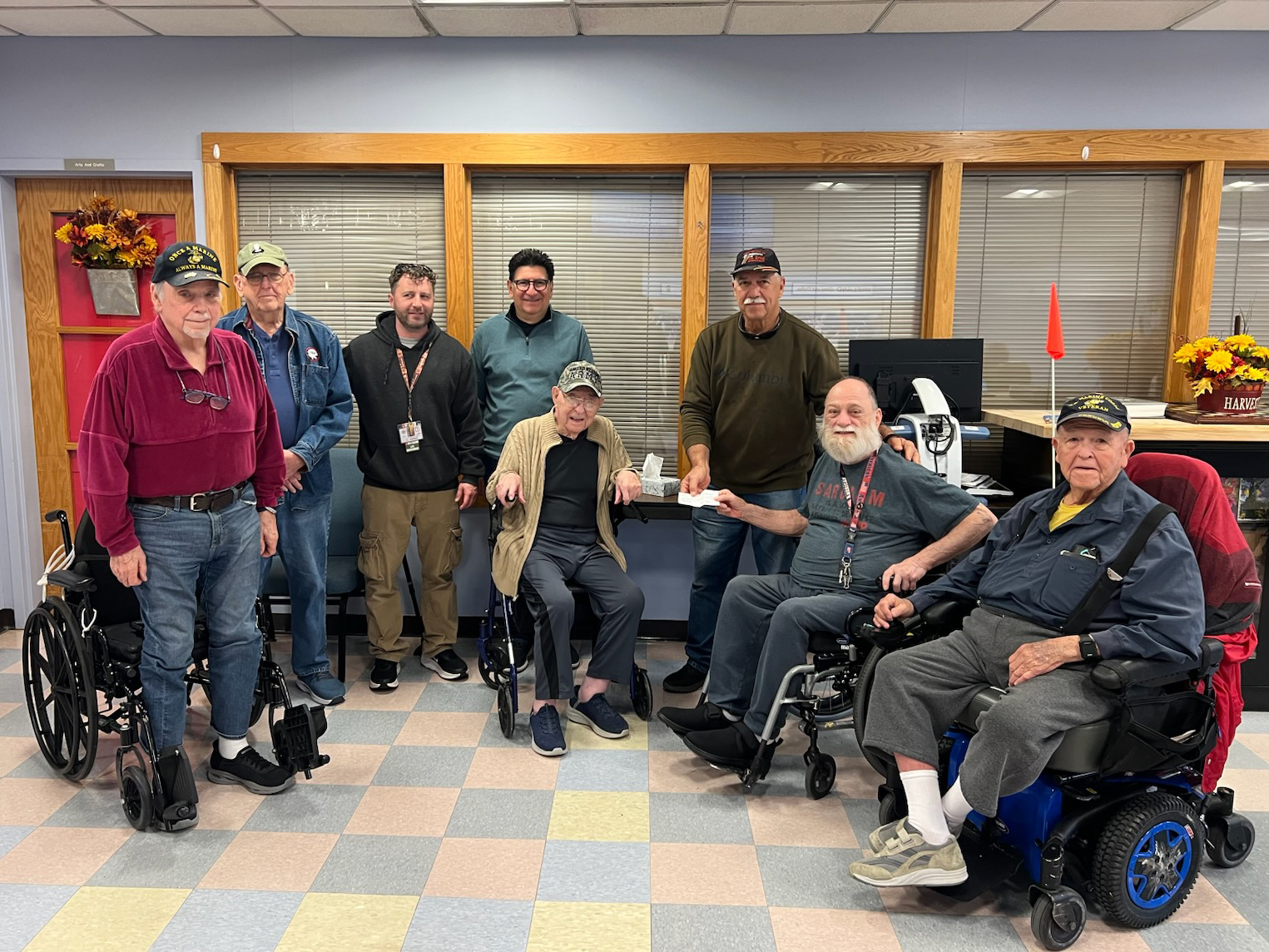South Jersey Mopar Connection Members and Several Veterans Home Attendees